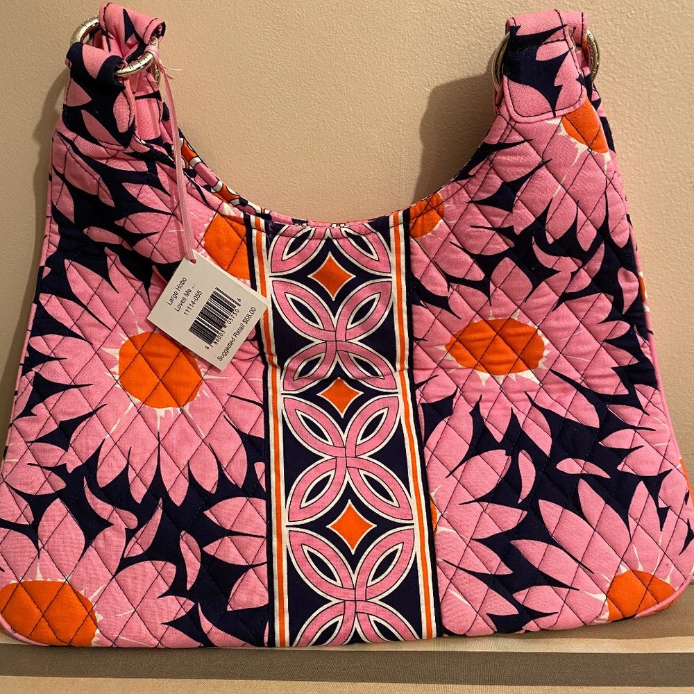 Vera Bradley Large Hobo - Loves Me - Picture 1 of 6